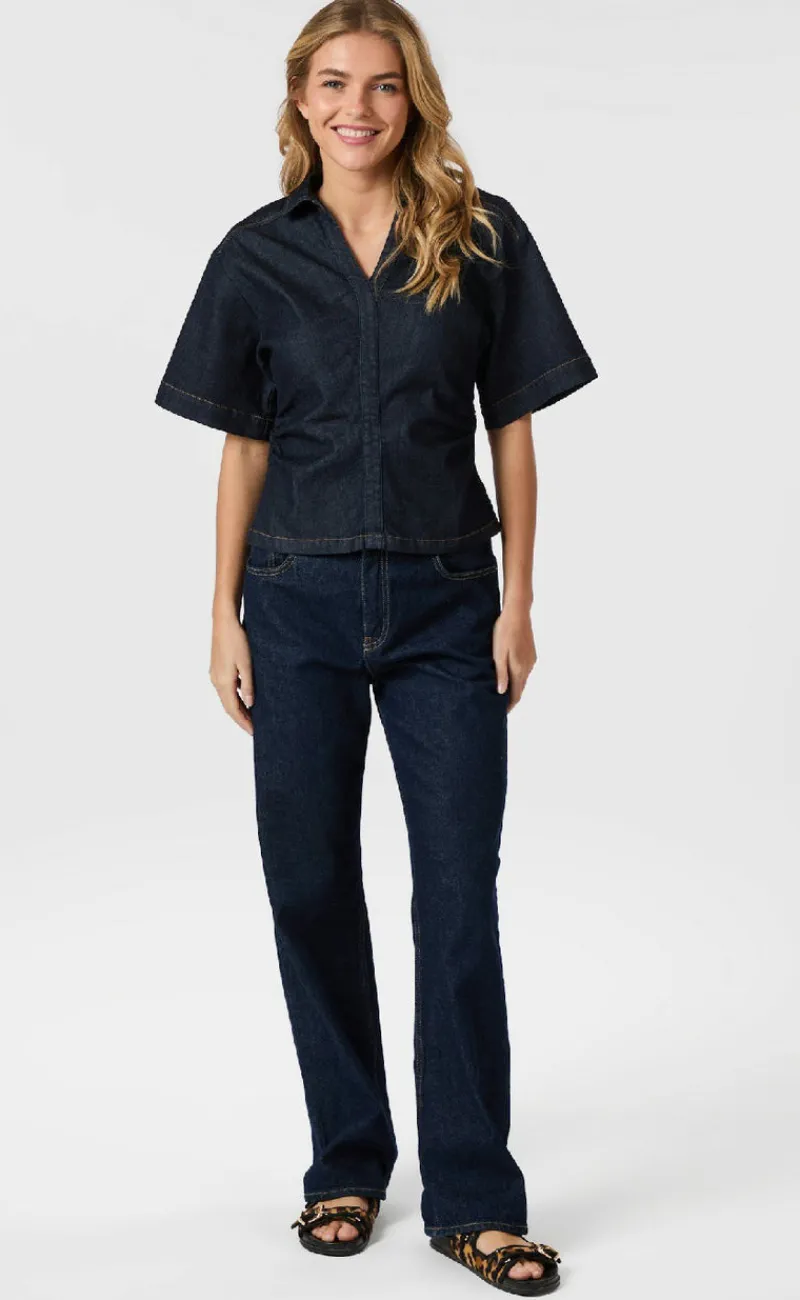 Clearance Bluse - Spenda - Dark Blue Bluser