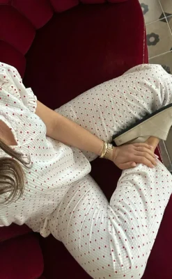 Clearance Bukser - Astra Heart - White Bukser & Jeans