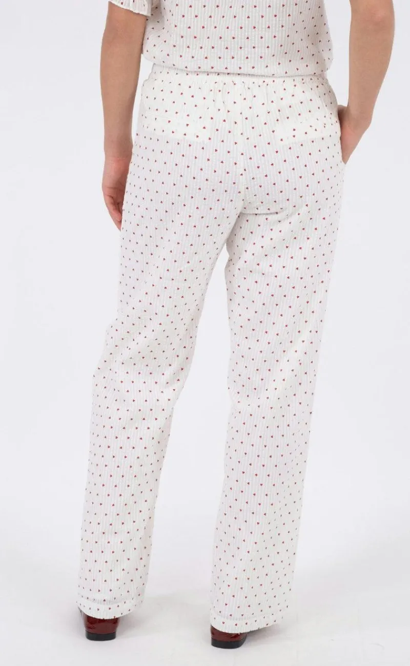 Clearance Bukser - Astra Heart - White Bukser & Jeans