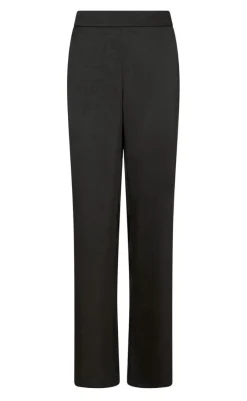 Bukser - Debra Heavy Sateen - Black Bukser & Jeans