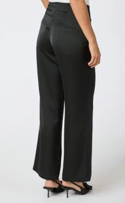 Bukser - Debra Heavy Sateen - Black Bukser & Jeans