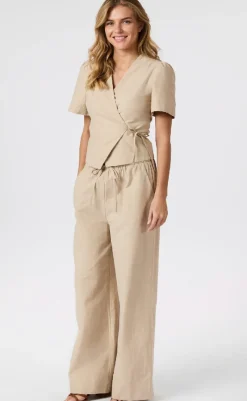 Bukser - Heifa Stripe - Sand Bukser & Jeans