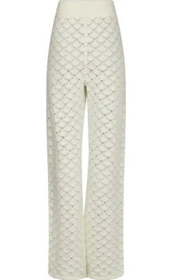 Discount Bukser - Rizzy Chrochet - Off White Bukser & Jeans