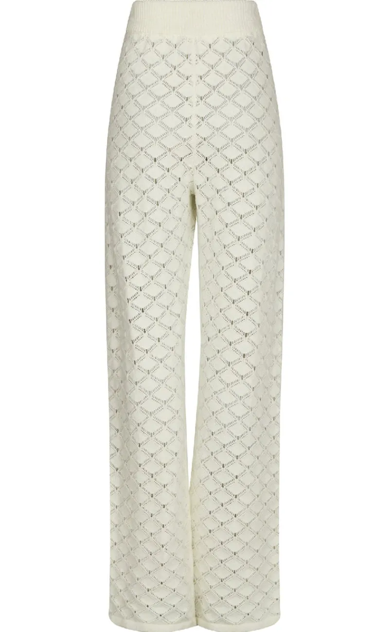 Discount Bukser - Rizzy Chrochet - Off White Bukser & Jeans