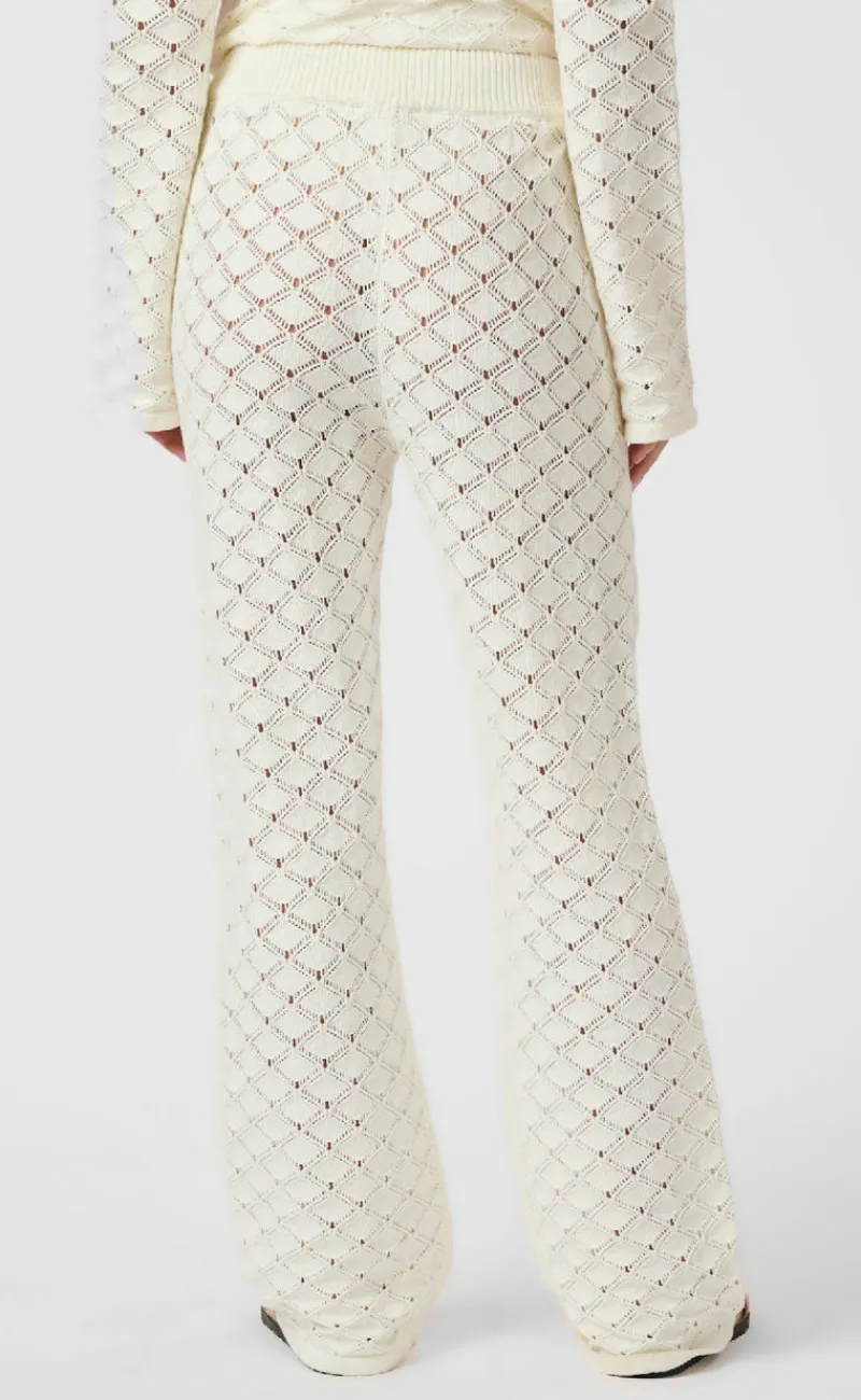 Discount Bukser - Rizzy Chrochet - Off White Bukser & Jeans