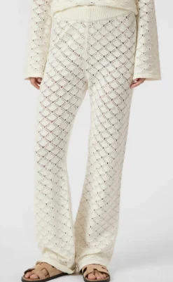 Discount Bukser - Rizzy Chrochet - Off White Bukser & Jeans