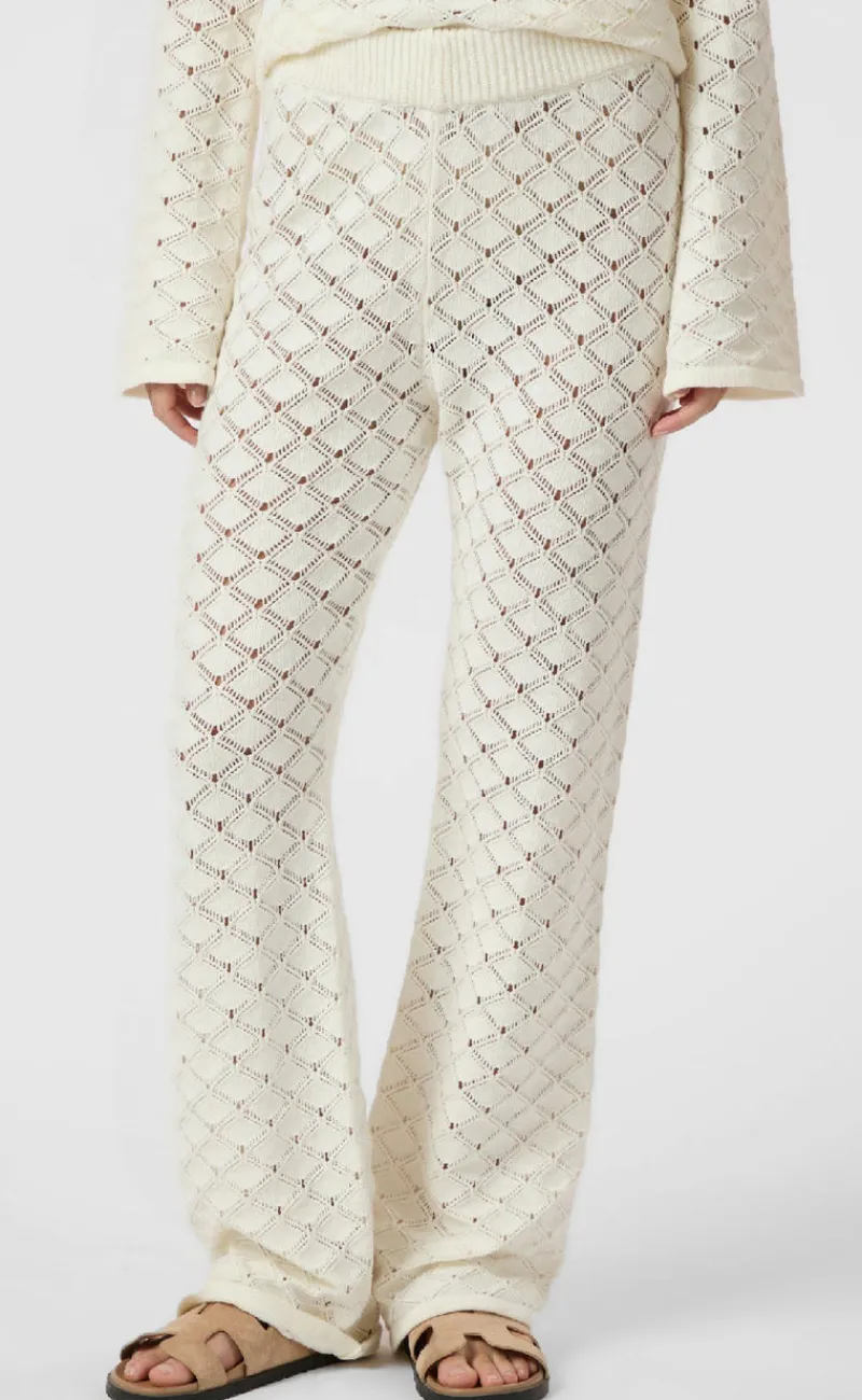 Discount Bukser - Rizzy Chrochet - Off White Bukser & Jeans