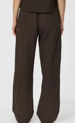 Sale Bukser - Sonar Linen - Dark Brown Bukser & Jeans