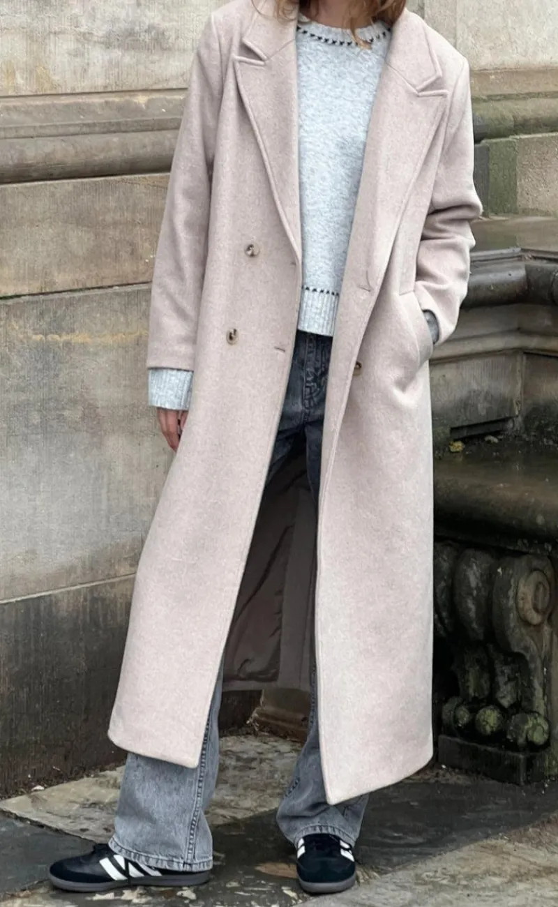 Discount Frakke - Williams - Beige Melange Jakker & Frakker|Alt Overtøj