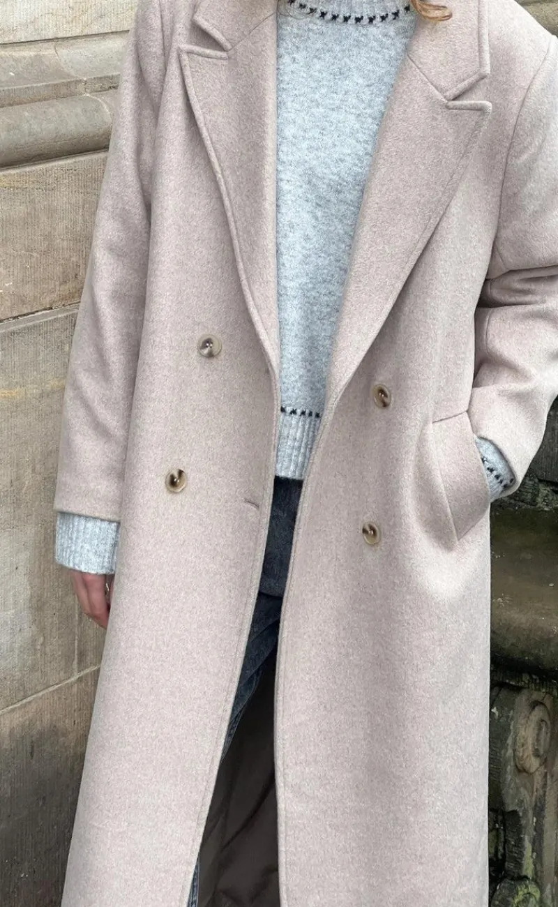 Discount Frakke - Williams - Beige Melange Jakker & Frakker|Alt Overtøj