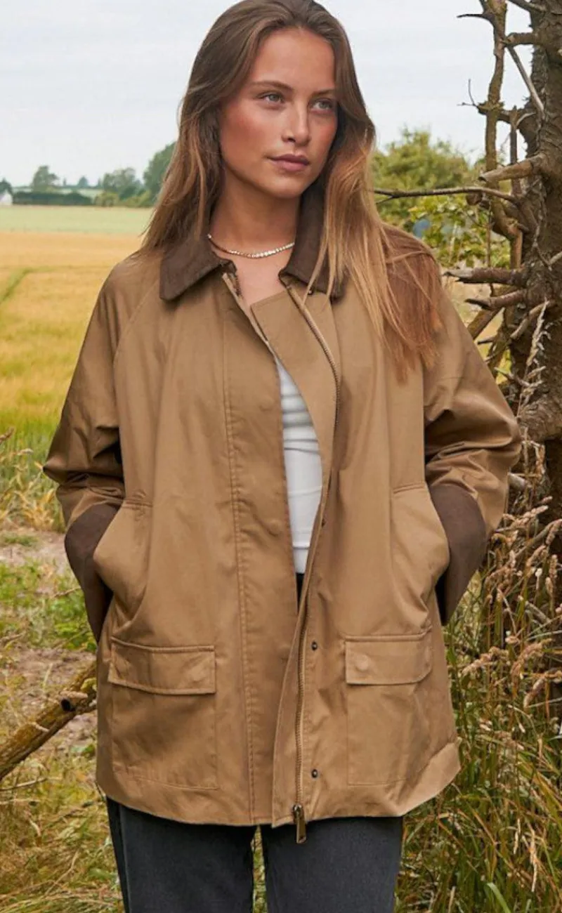 Outlet Jakke - Anastacia - Khaki Jakker & Frakker|Alt Overtøj