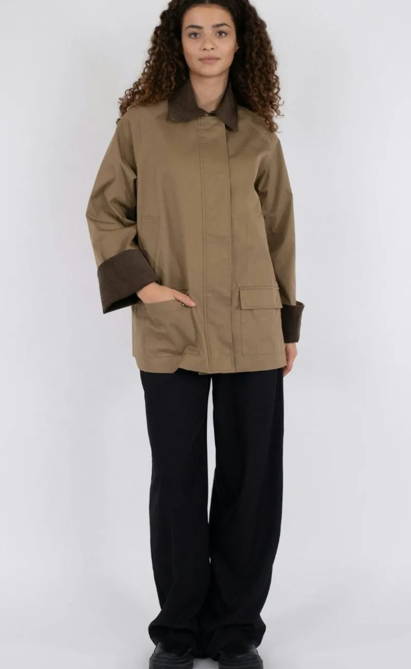Outlet Jakke - Anastacia - Khaki Jakker & Frakker|Alt Overtøj
