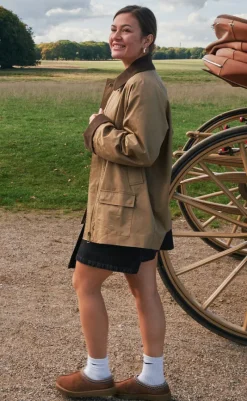 Jakke - Anastacia Cord - Dark Tan Jakker & Frakker|Alt Overtøj