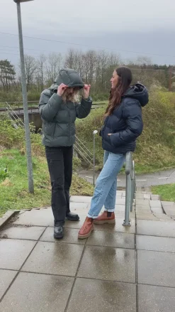 Hot Jakke - Fox Puffer - Smoke Green Jakker & Frakker|Alt Overtøj