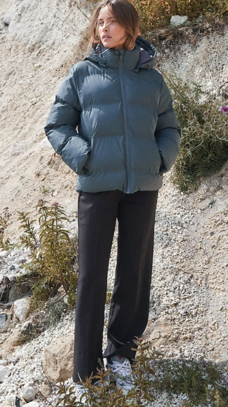 Hot Jakke - Fox Puffer - Smoke Green Jakker & Frakker|Alt Overtøj