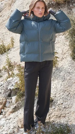 Hot Jakke - Fox Puffer - Smoke Green Jakker & Frakker|Alt Overtøj