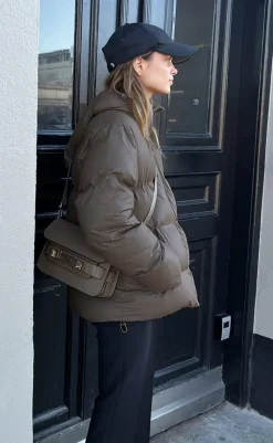 New Jakke - Fox Puffer - Dark Taupe Jakker & Frakker|Alt Overtøj