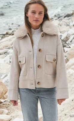 Online Jakke - Pitti Wool - Sand Jakker & Frakker|Alt Overtøj