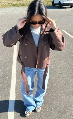 Online Jakke - Sia F - Chocolate Brown Jakker & Frakker|Alt Overtøj