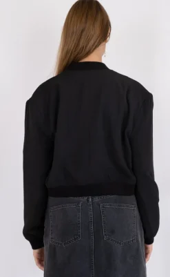 Outlet Jakke - Vaccaro Solid Bomber - Black Jakker & Frakker|Alt Overtøj