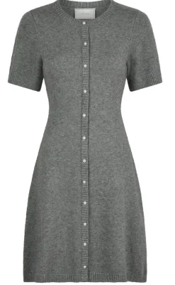 Online Kjole - Elise - Dark Grey Melange Kjoler