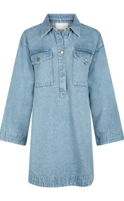 Outlet Kjole - Paras Denim - Smoke Blue Kjoler