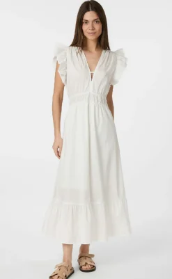 Outlet Kjole - Pollana Poplin - White Kjoler