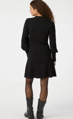 Discount Kjole - Polli Rib - Black Kjoler