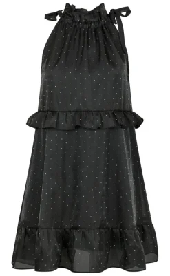 Clearance Kjole - Rida Bedazzled - Black Kjoler