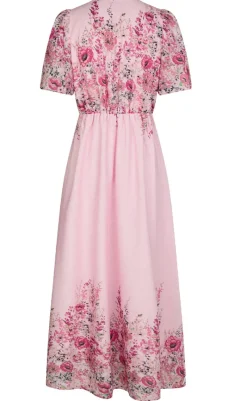 Outlet Kjole - Serna Flower - Light Pink Kjoler
