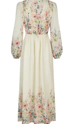 New Kjole - Silfi Flower - Creme Kjoler