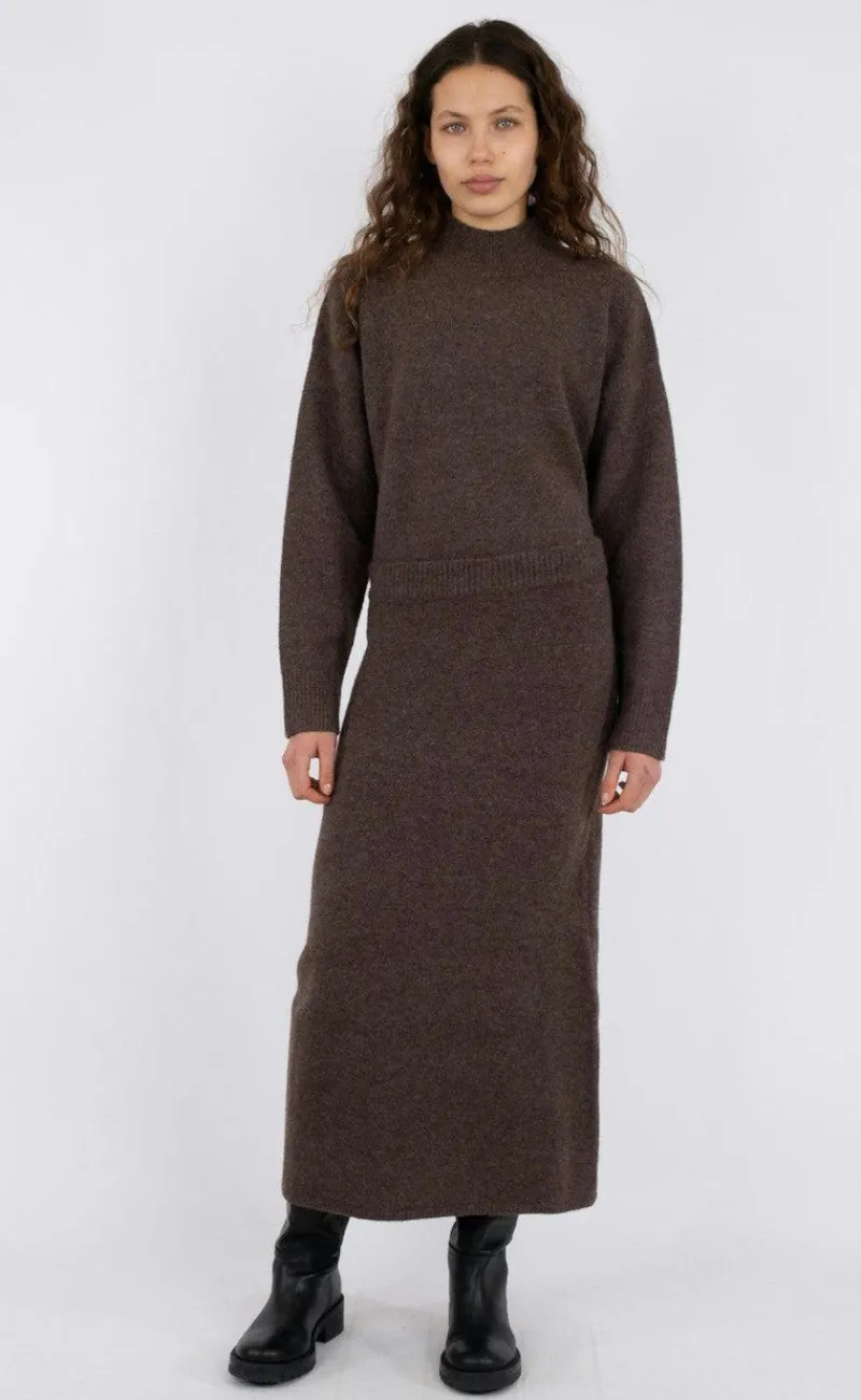 Best Nederdel - Ashanti - Brown Melange Nederdele