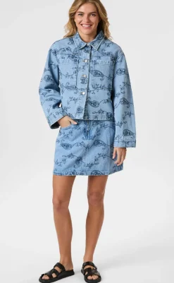 Clearance Nederdel - Gabani Embrodiery - Blue Nederdele