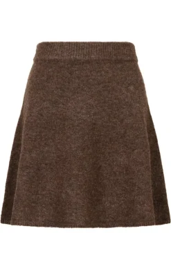 Sale Nederdel - Gisa - Brown Melange Nederdele