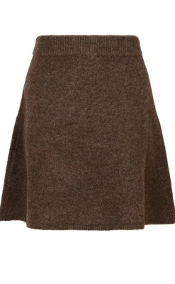 Sale Nederdel - Gisa - Brown Melange Nederdele