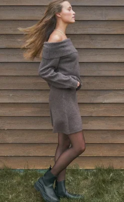 Sale Nederdel - Gisa - Brown Melange Nederdele