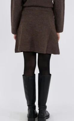 Sale Nederdel - Gisa - Brown Melange Nederdele