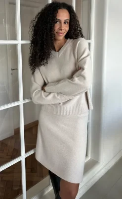 Clearance Nederdel - Gisa - ivory Nederdele