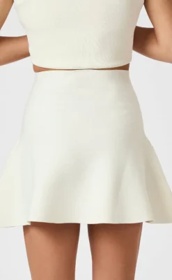 New Nederdel - Hanna Smooth - Off White Nederdele