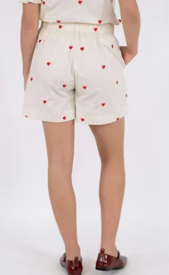 Clearance Shorts - Sakuri Hearts - Creme Shorts