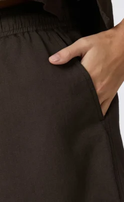 Shorts - Shala Linen - Dark Brown Shorts