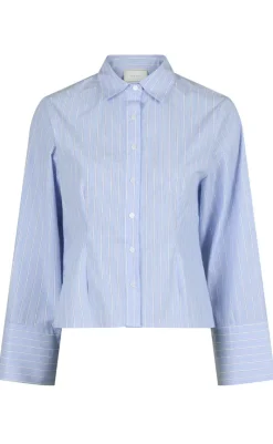 Sale Skjorte - Rosa Stripe - Light Blue Skjorter