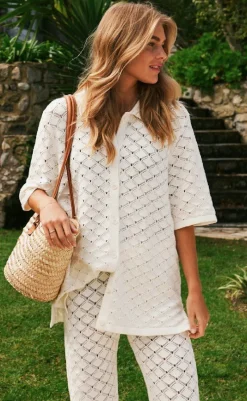 Outlet Skjorte - Sette Crochet - Off White Skjorter