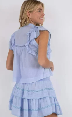 Top - Jayla - Light Blue T-shirts & Toppe