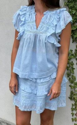 Top - Jayla - Light Blue T-shirts & Toppe