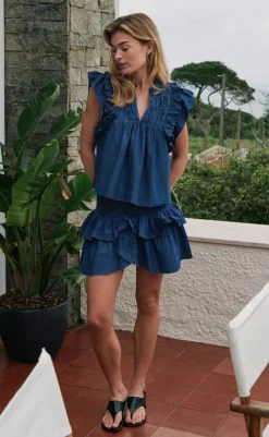 New Top - Jayla Denim - Blue T-shirts & Toppe