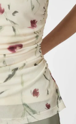 Online Top - Liblana Artist Mesh - Creme T-shirts & Toppe