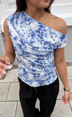 Outlet Top - Peri Mesh - Light Blue T-shirts & Toppe