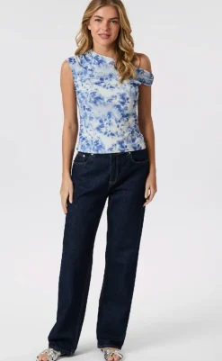 Outlet Top - Peri Mesh - Light Blue T-shirts & Toppe