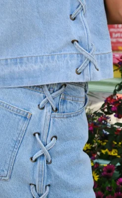 Best Top - Svetlana Braid - Blue T-shirts & Toppe